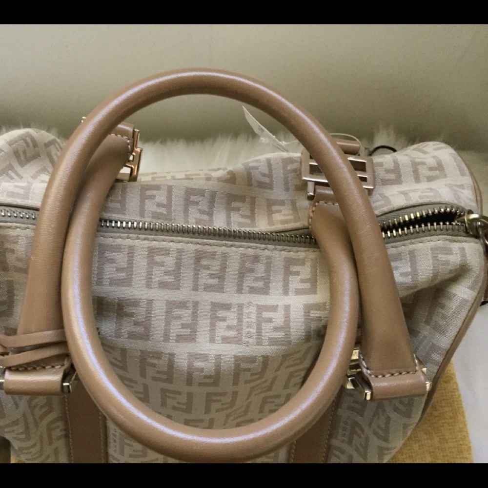 -SOLD- New Authentic Fendi Zucca mini Boston bag - Picture 8 of 14